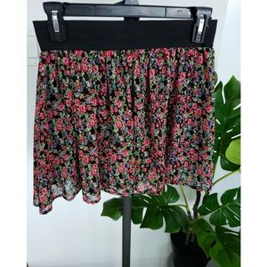 Floral Mini Skirt